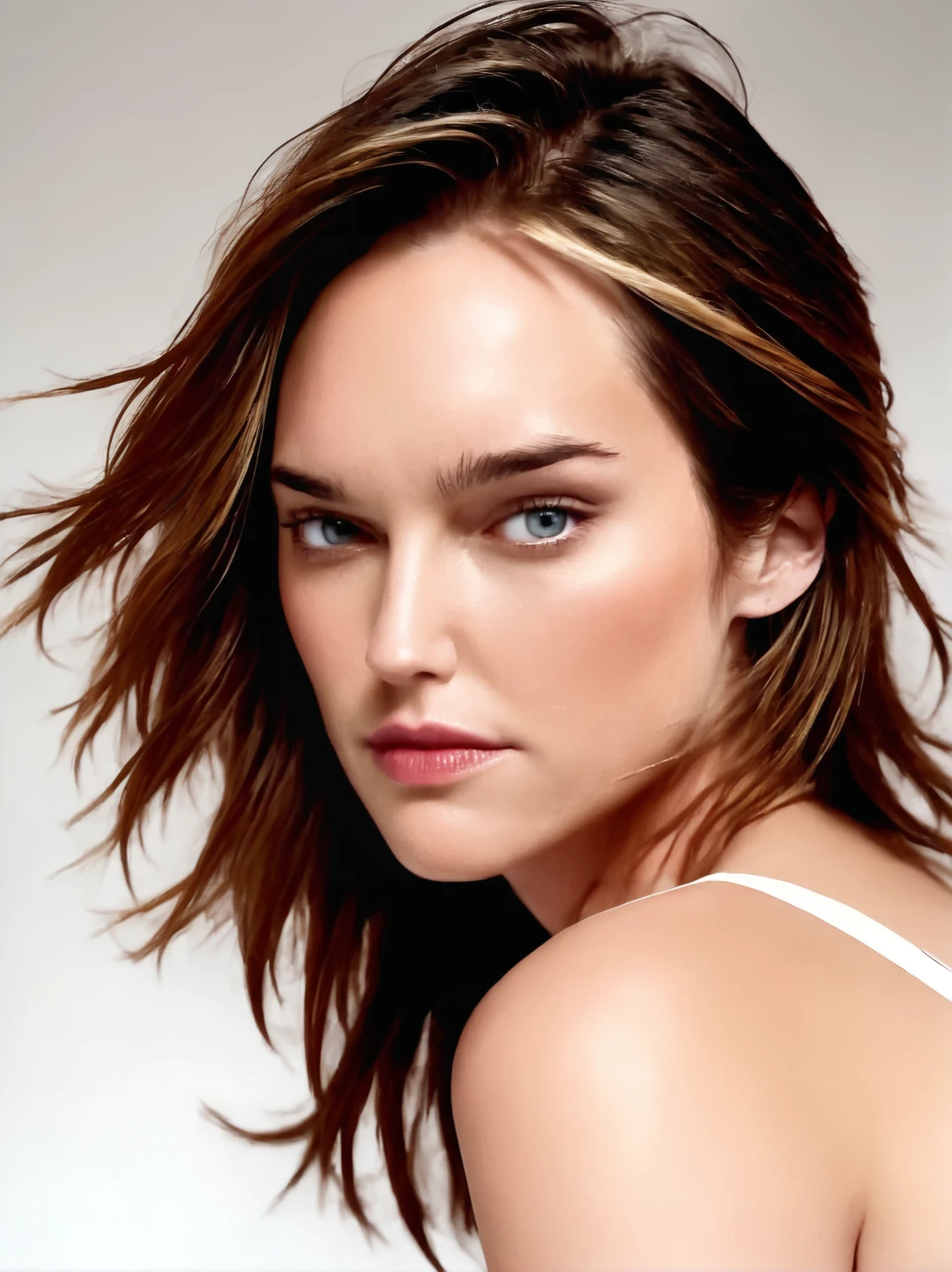 1girl, face focus, portrait, white background, brunette,
<lora:barb-synth-xl-lora-1:1>