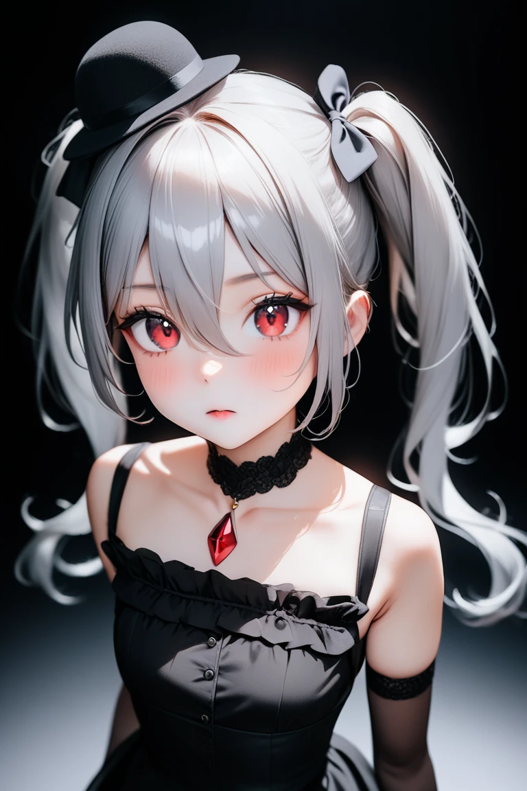 1girl, (ishida sui: 1.2), (sketch:1), limited palette, red eyes, silver hair, shiny skin,empty eyes, (lips:0.4), (watercolor:0.8), (ink splatter: 1.2), from side, hair flower, (carne griffiths:1.2), red flower,masterpiece, cinematic shadows,deep shadows, intricate details, award winning, beautifully lit,cinematic lighting,ray tracing