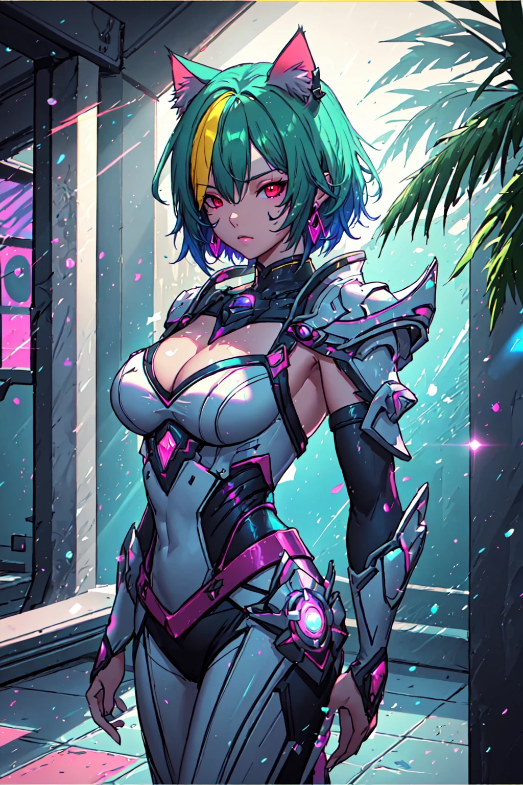 Miqote-GenderofChoice CS-CYBR LimitBreakStyler OseaIsland NeonLighting NeonLightingScene