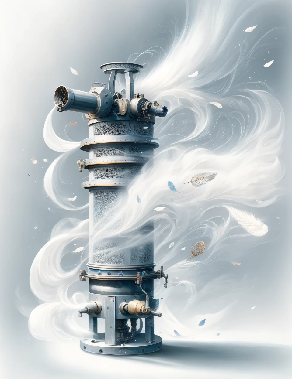 DonM41r3l3 wind, air, welding machine, filigree,eye wash stations, lattice, fuzzy, <lora:DonM41r3l3:0.9>