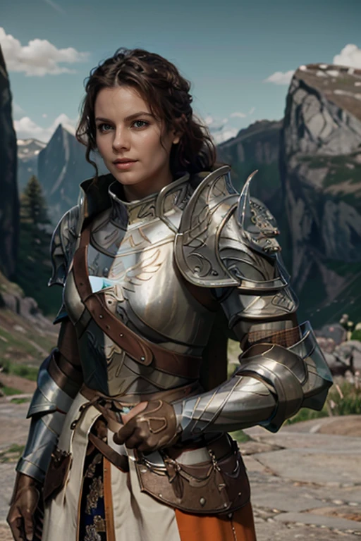 <lora:HXarmour_073:0.8>,mountain,Standing with hand on hip,, hxarmour,1girl,(orange armour:1.3),, ultra-detailed,extremely delicate and beautiful,(by exquisite colors block),masterpiece,best quality,unreal engine 5 rendering,movie light,movie lens,movie special effects,detailed details,HDR,UHD,8K,CG wallpaper,