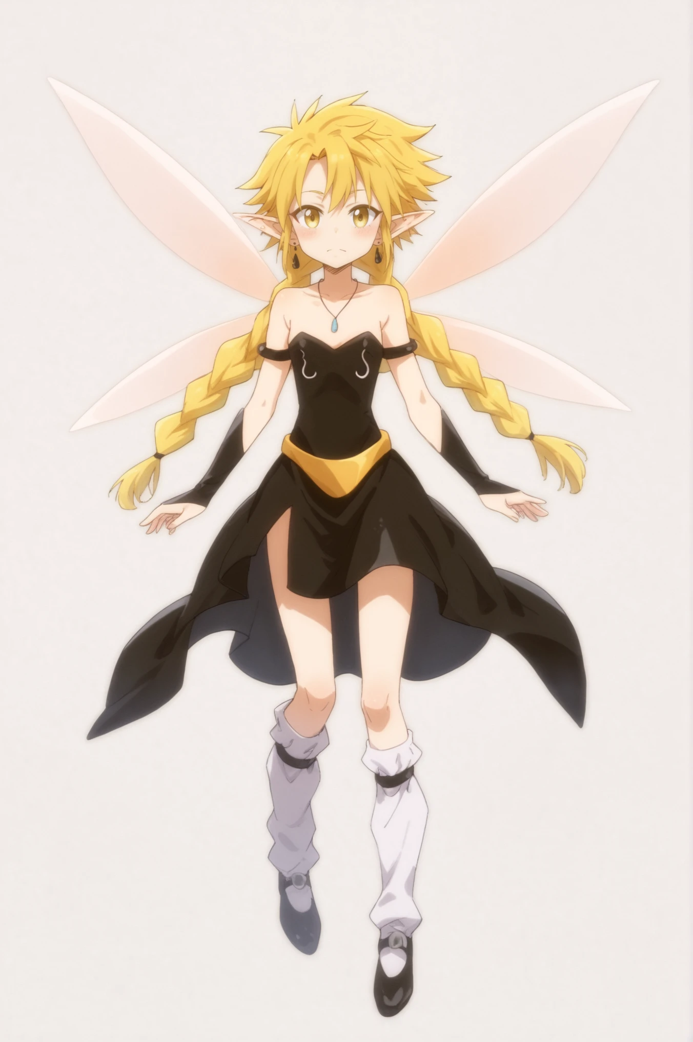 <lora:Ramiris:0.7> rating_all, score_10, score_8_up, score_7_up, Ramiris, wings, full body, white background, looking at viewer, <lora:sdxl_lightning_4step_lora:1.0>