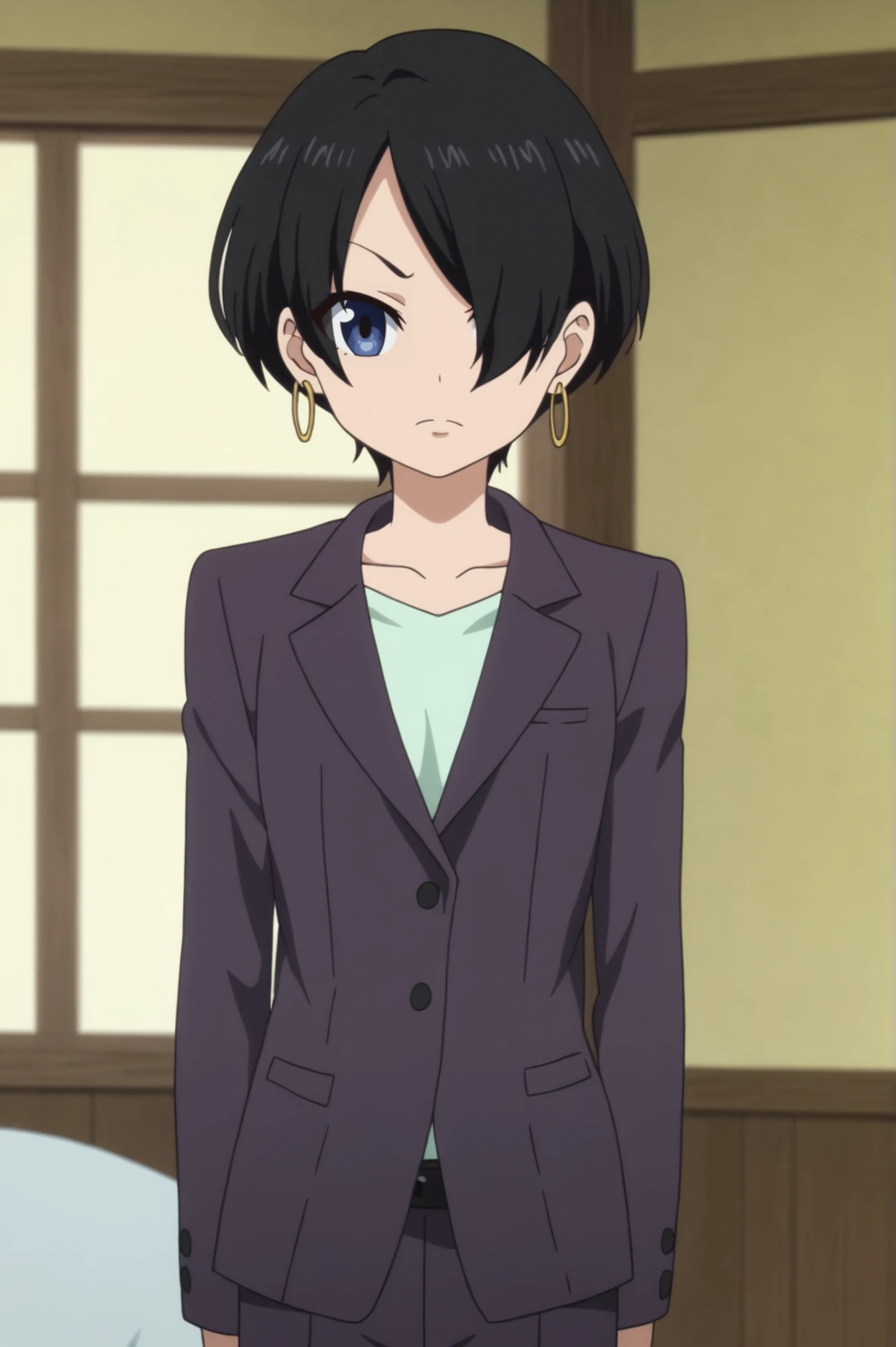 rating_all, anime screencap, flat colors, flat shadows, Yuka Okitsu <lora:Shirobako-Yuka_Okitsu-PDXL:0.7> <lora:sdxl_lightning_4step_lora:1>