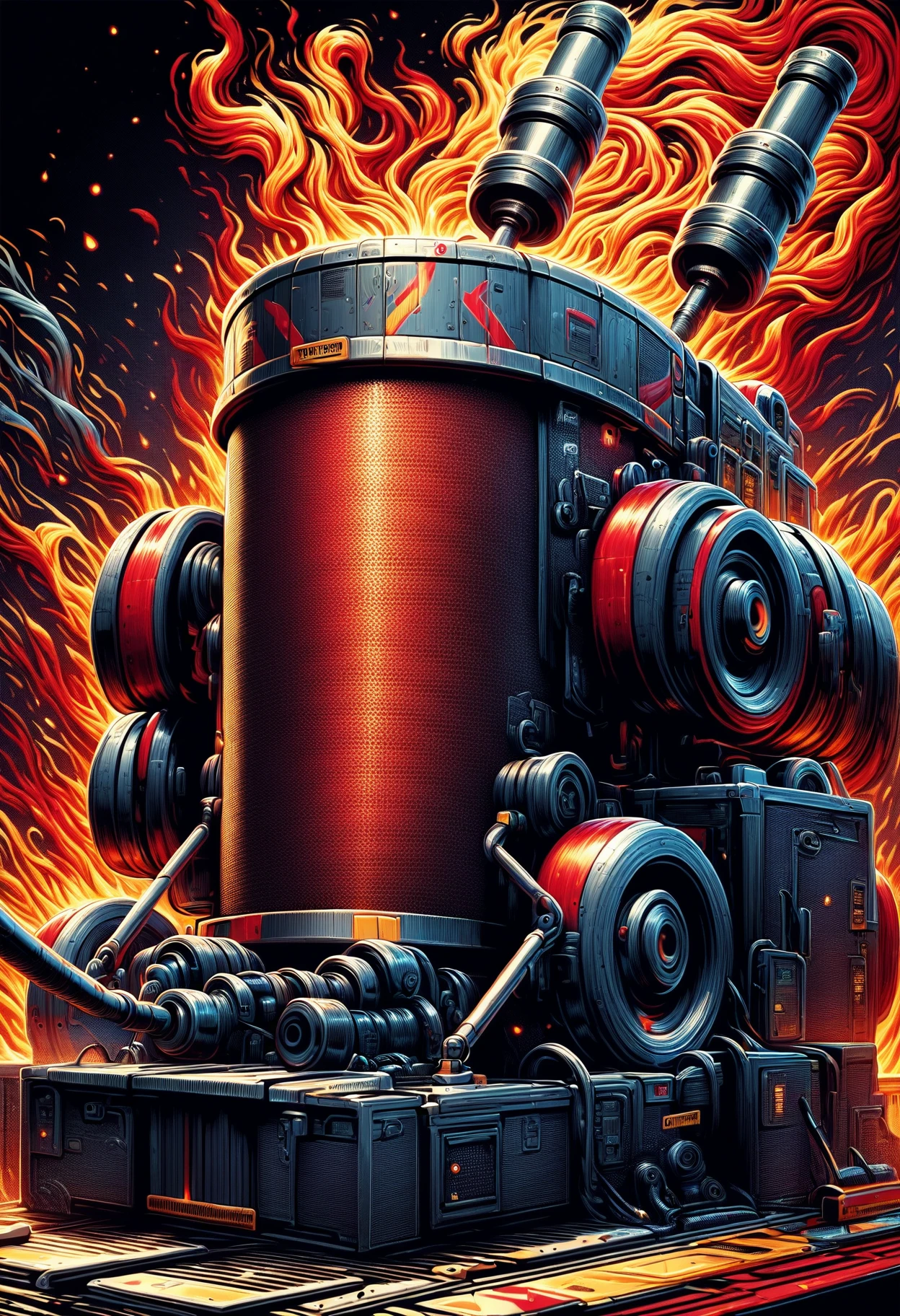 DonMF1r33l3XL tesla coil cannon, engravings,maintenance instructions,user-customizable parts,contoured surfaces,dialog boxes, basketweave, knitted,score_9, score_8_up, score_7_up, score_6_up, score_5_up <lora:DonMF1r33l3XL-pony:1>