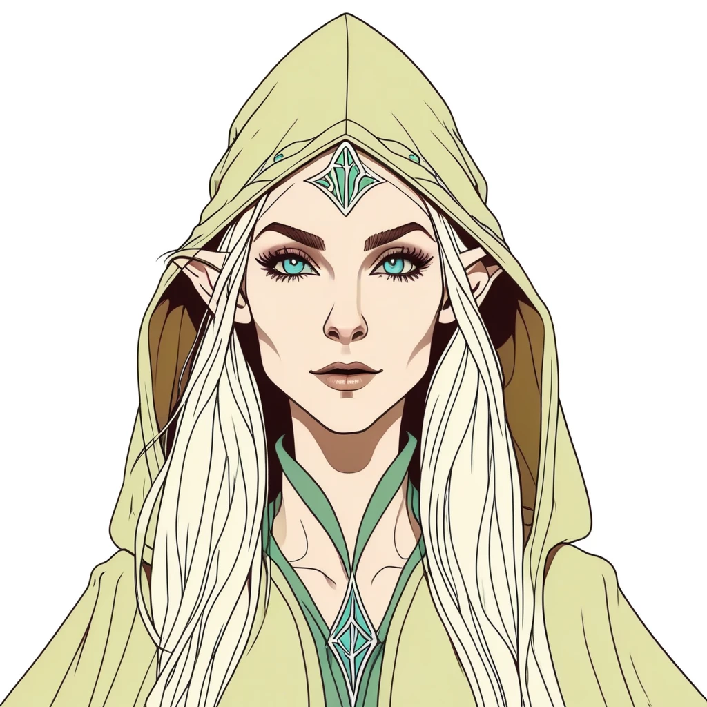 A FEMALE ELVEN WIZARD