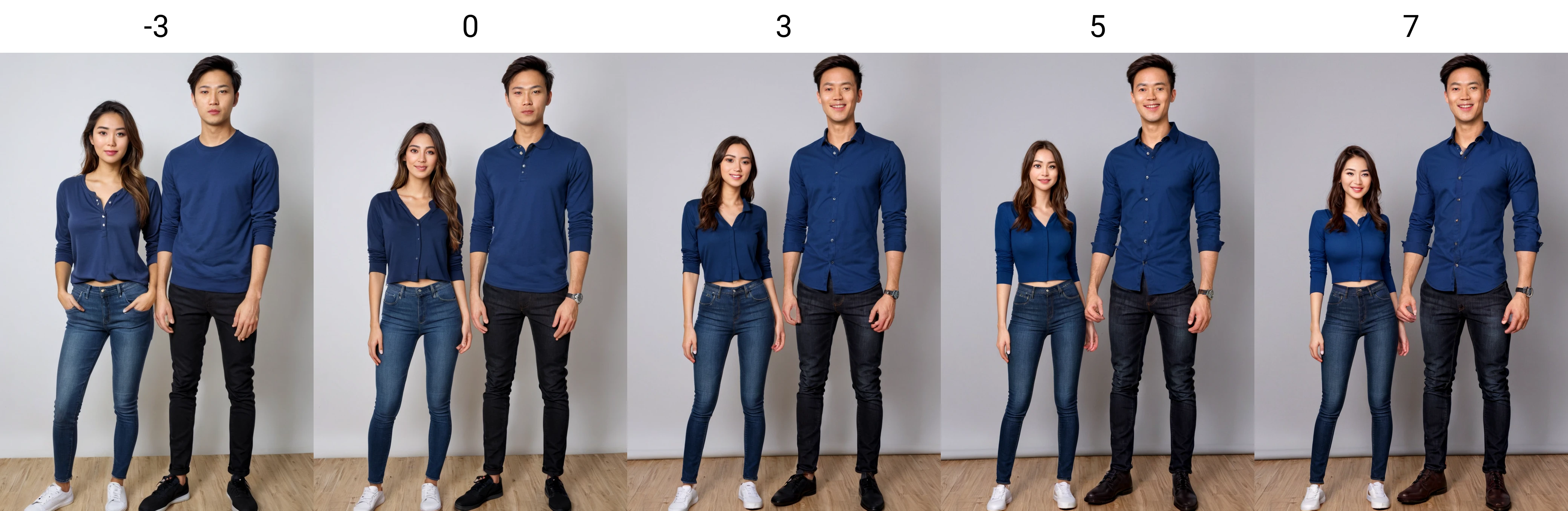 height difference, standing, ((full body shot)), (((<lora:Girl Size_alpha1.0_rank4_noxattn_last:-3>))), (((1girl))), (((1boy))), wide shot, clothed, looking at viewer, (((adult))),