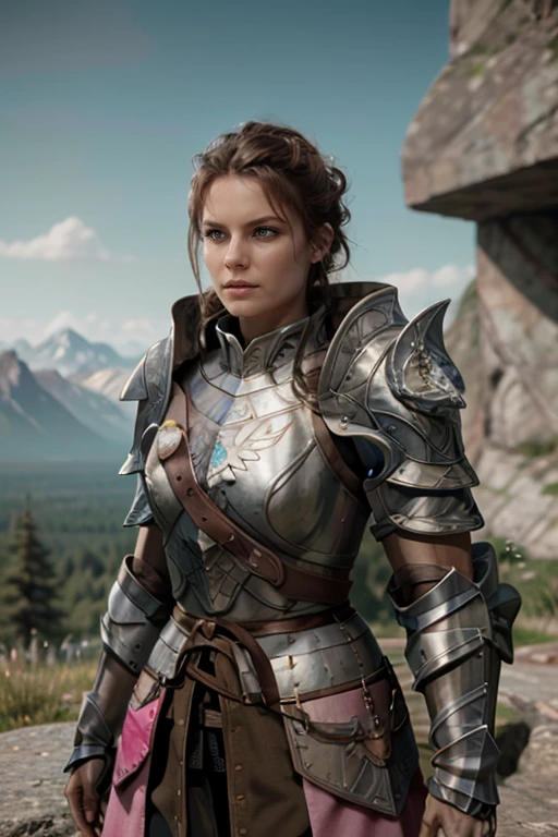 <lora:HXarmour_073:0.7>,mountain,Battle pose,, hxarmour,1girl,(pink armour:1.3),, ultra-detailed,extremely delicate and beautiful,(by exquisite colors block),masterpiece,best quality,unreal engine 5 rendering,movie light,movie lens,movie special effects,detailed details,HDR,UHD,8K,CG wallpaper,