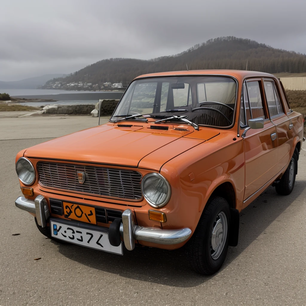 <lora:russiancar-000004:1>photo of a lada