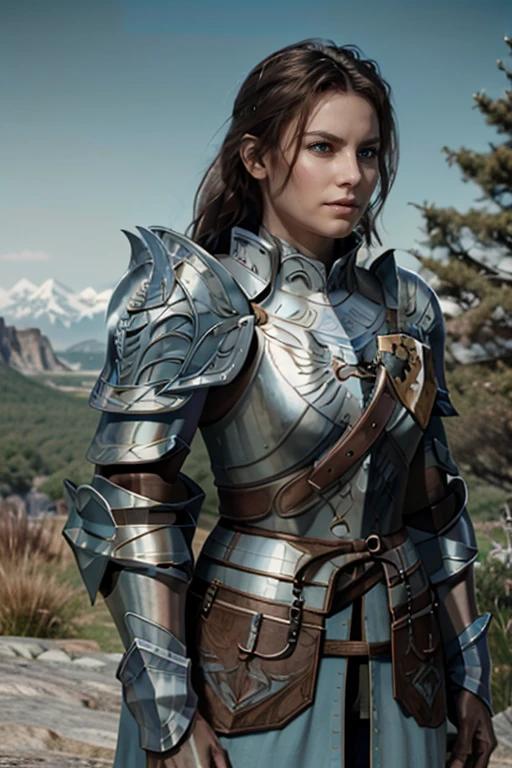 <lora:HXarmour_073:0.8>,mountain,Standing with hand on hip,, hxarmour,1girl,(light blue armour:1.3),, ultra-detailed,extremely delicate and beautiful,(by exquisite colors block),masterpiece,best quality,unreal engine 5 rendering,movie light,movie lens,movie special effects,detailed details,HDR,UHD,8K,CG wallpaper,