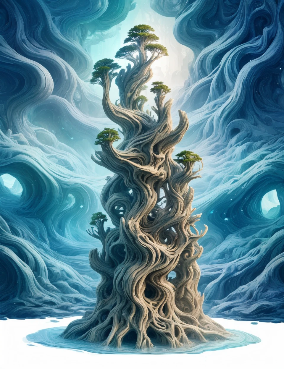 DonMW4t3r3l3 procedural shading architecture nebula cypress knees , <lora:DonMW4t3r3l3:0.9>