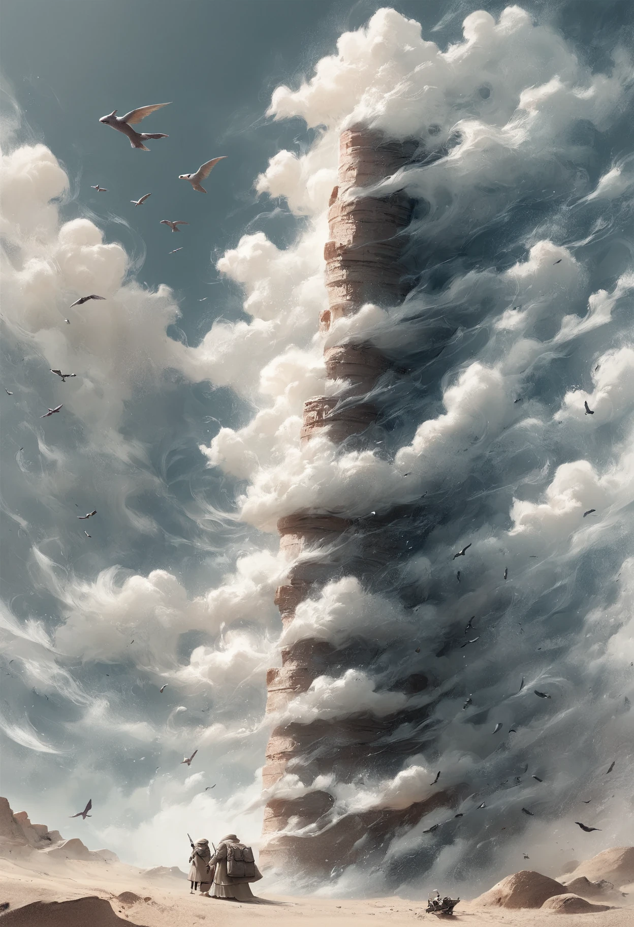 DonM41r3l3XL desert, time travel,trench,score_9, score_8_up, score_7_up, score_6_up, score_5_up <lora:DonM41r3l3XL-pony:1>