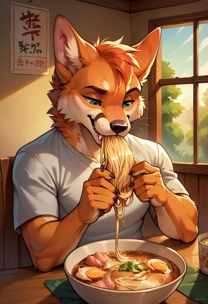 score_9, score_8_up, score_7_up, (source_furry, anthro)
eating ramen