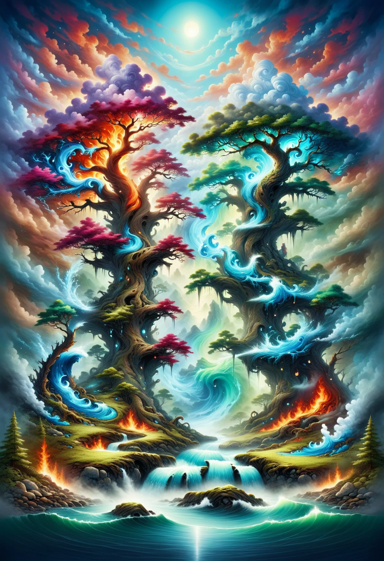 DonMM4573r0f3l3XL, enchanted forest misty air, <lora:DonMM4573r0f3l3XL:1>