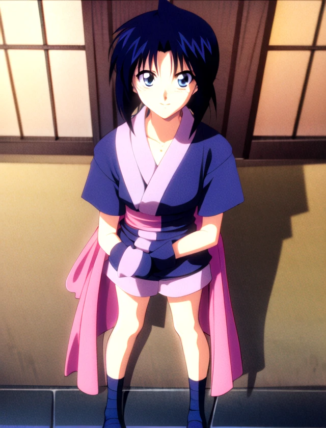 Misao Makimachi, outside, standing   <lora:Misao-Makimachi:1>