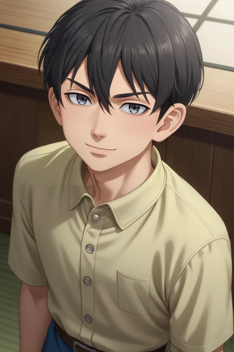 score_9, score_8_up, score_7_up, source_anime, rating_safe, , (realistic:0.6), looking at viewer, , 1boy, solo, male focus, <lora:naoto_tachibana_pony:0.78>, naoto_tachibana, black hair, grey eyes, short hair, hair between eyes, from above, times square, indoors, light, w arms, naughty smile, dwarf costume, <lora:sdxl_lightning_8step_lora:1>