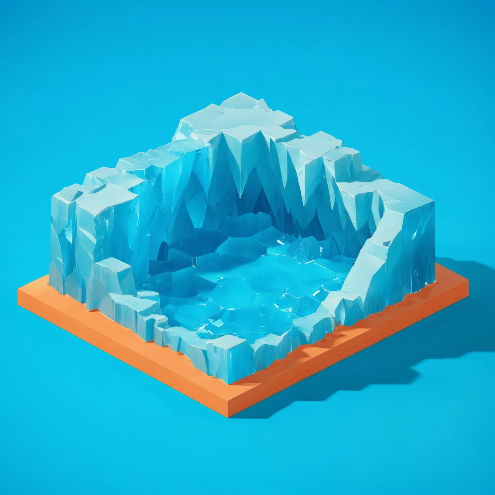 isty05 style. isometric <lora:isometric_isty05_style:1>
illustration
Glacial ice cave and blue tones, Peach background,
detailed, professional, slick, 3d, unreal engine, render, ray tracing,
high quality, masterpiece, highres,