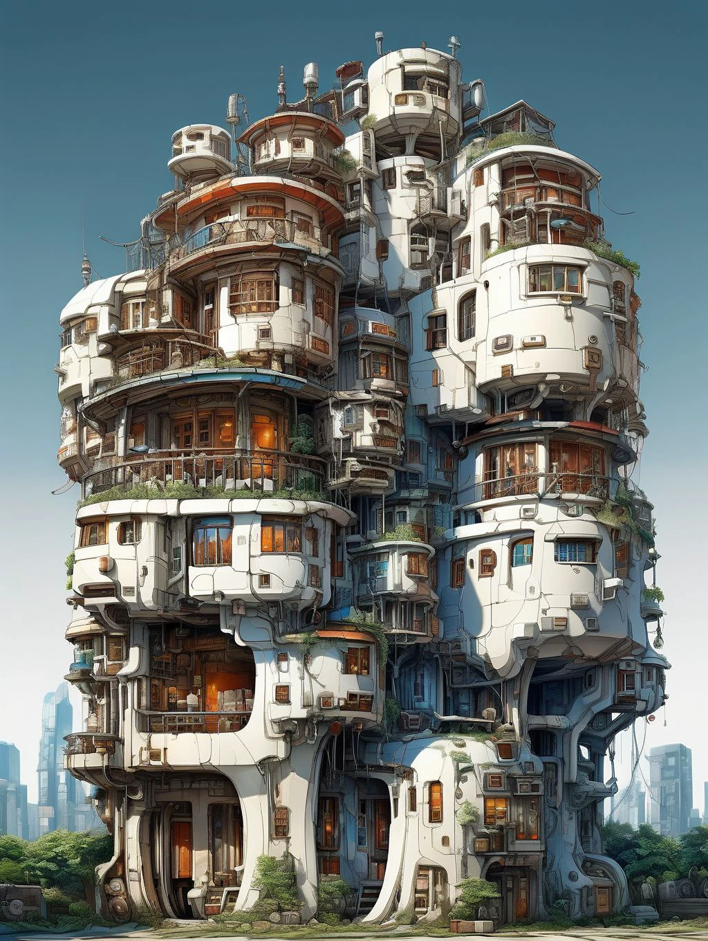 a tall building of complex shape with many windows
WastCity <lora:Wasteland_City_XL:1>, detailed background, intricate, high quality exquisite details and textures, highly detailed, warm lighting, sharp focus, HDR, 8k high resolution