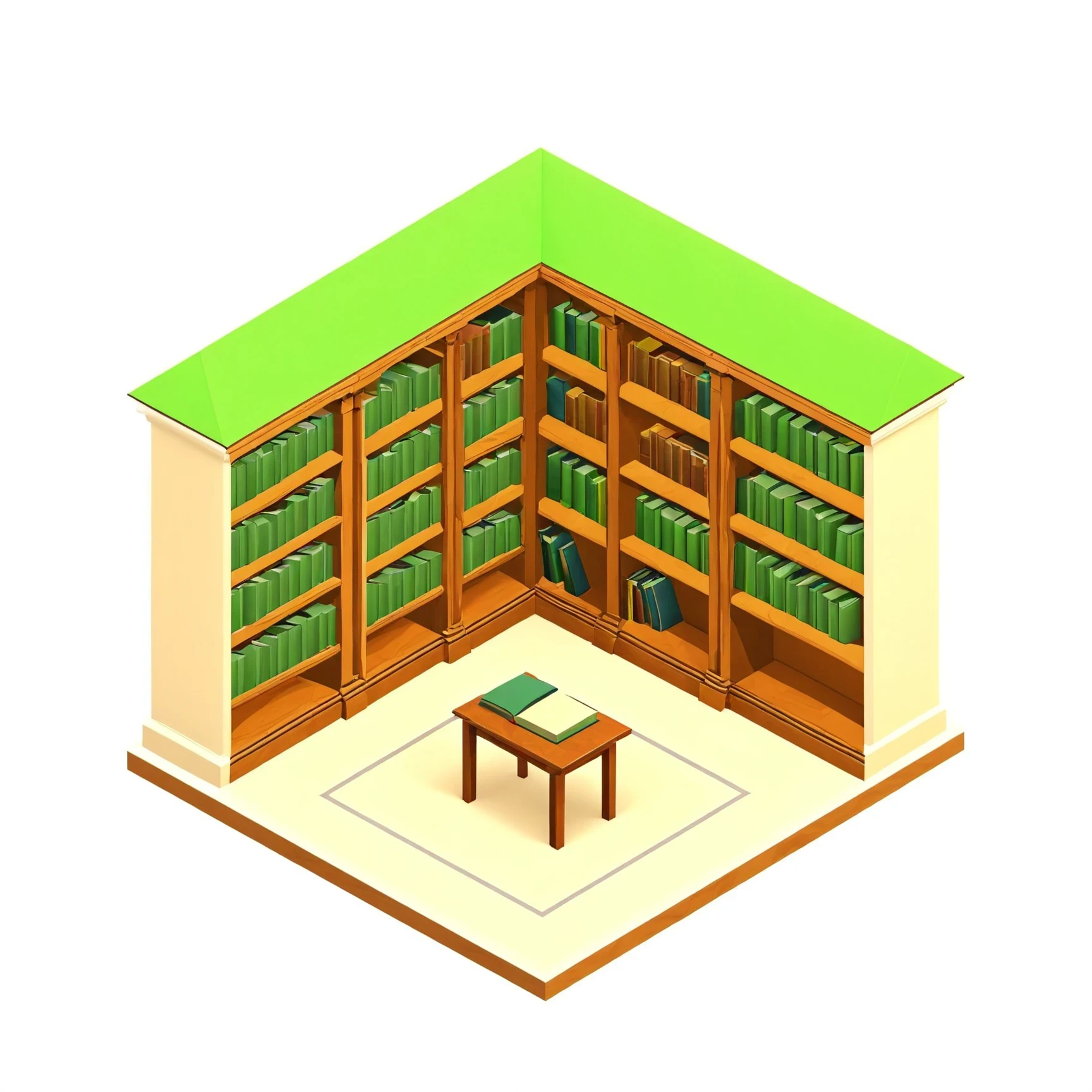 isty02 style. isometric <lora:isometric_isty02_style:1>
real life
Old bookstore and shelves and quiet corners, Green background,
detailed, professional,  slick, 3d, unreal engine, render, ray tracing,
high quality, masterpiece, highres,