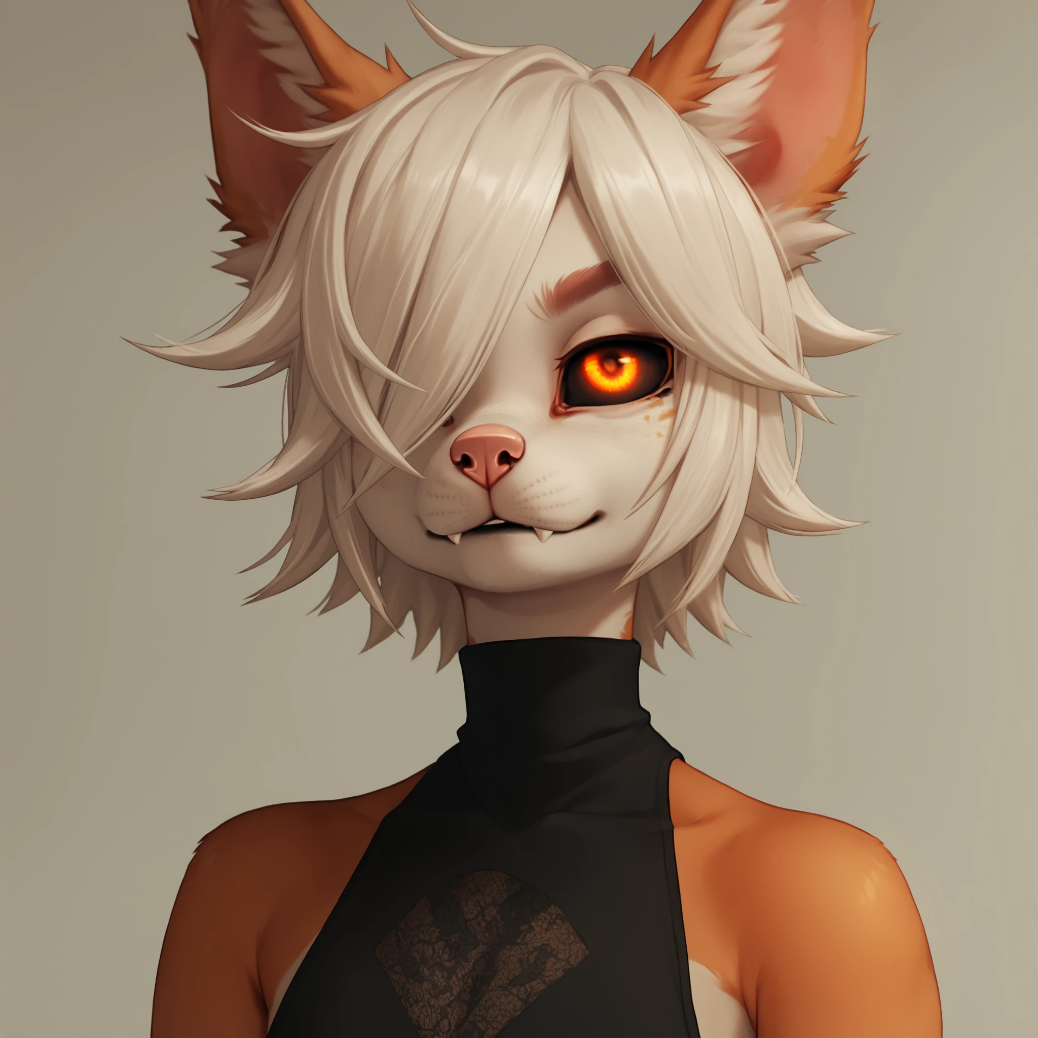 score_9, score_8_up, score_7_up, score_6_up, score_5_up, score_4_up, source_furry, black sclera, orange eyes, hair over one eye, taithrah<lora:SLTaithrah:1>