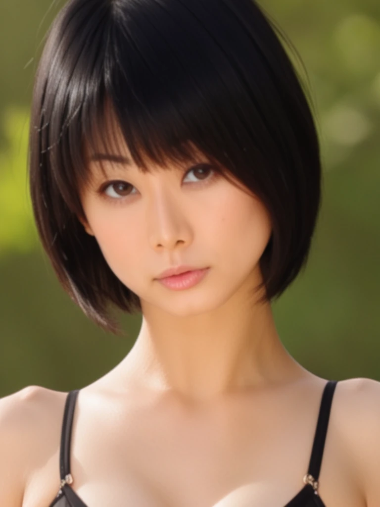 masterpiece, best quality, very aesthetic, ultra detailed), intricate details, 4k, stunningly beautiful
solo, LinikuSDXL, medium breasts, black tank top, cleavage, miniskirt, full body, ultra-detailed, black hair, short hair, bobcut
ultra-detailed, detailed abs:6, realistic, (6 pack abs), chiseled abs, gorgeus woman <lora:LinikuSDXL:1>,ï¸Bob haircut,ï¸Black,Dutch angle shot