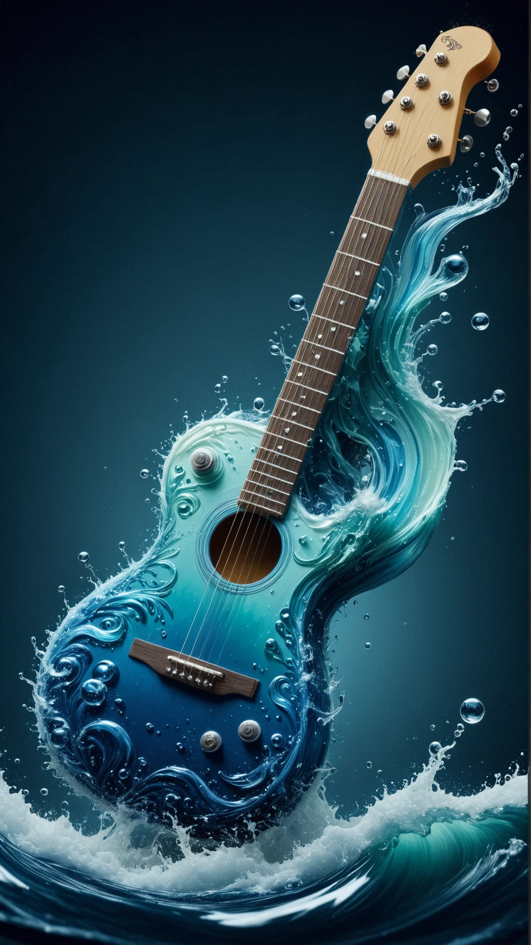 <lora:ElementWaterSDXL:1>ElementWater guitar, water, swirling, splash