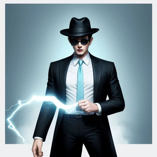 ng_deepnegative_v1_75t, easynegative, negative_hand, The Thin Man (Little Nightmares), Little Nightmares (Video Game), Tall Man , Wears a black suit and a white shirt underneath it, Has a hat, Long body, Reality bending powers, pale blue skin, black hair