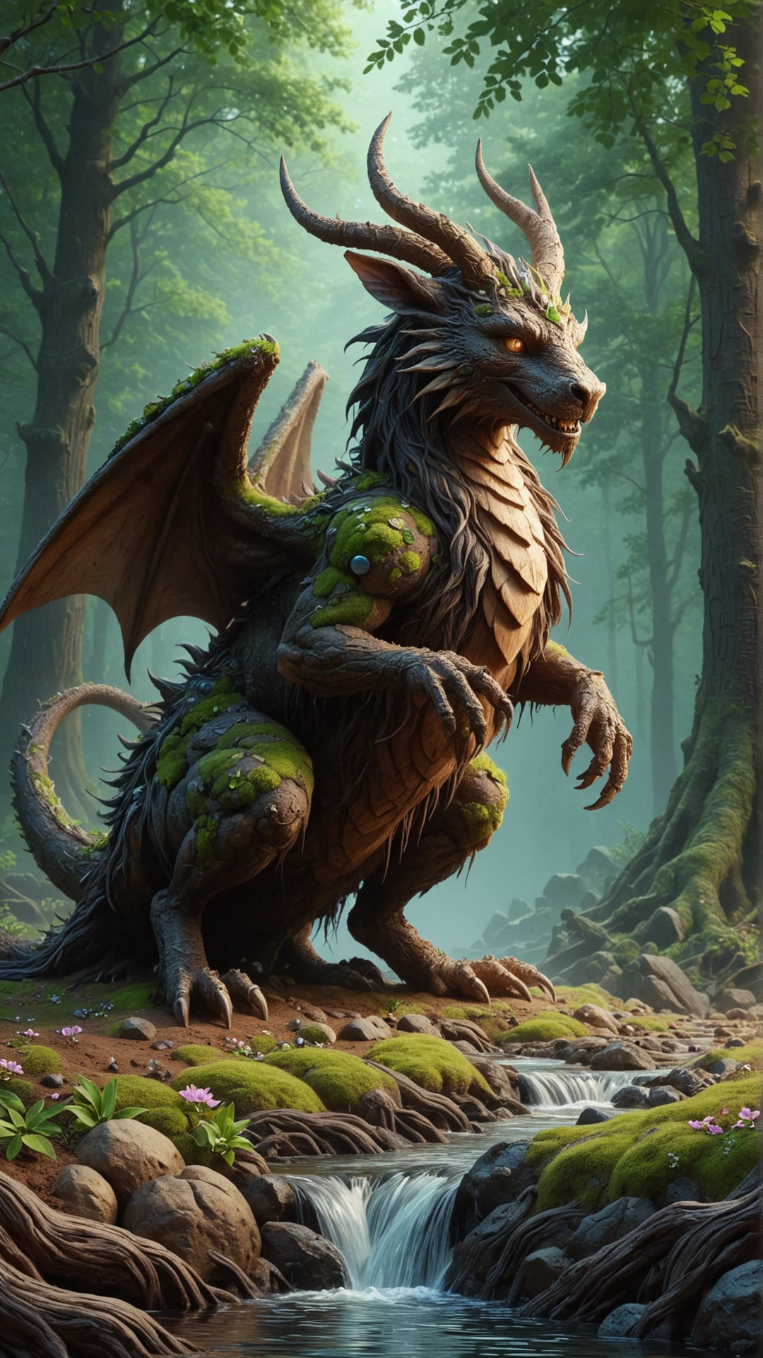 <lora:ElementEarthSDXL:1>ElementEarth Mythical creatures, Zoo, Fantasy, Illustration, Colorful, Detailed, Whimsical, Magical, Creatures including: Dragon, Unicorn, Griffin, Mermaid, Phoenix, Centaur, Minotaur, Fairy, Gnome, Troll, Mermaid, Water Nymph, Satyr, Harpy, Chimera, Gargoyle, Wyvern, Hydra, Pegasus, Basilisk, Sphinx, Kraken, Manticore, Naga, Cyclops, Chupacabra, Thunderbird, Jackalope, Ki-rin, Tengu, Kitsune, Oni, Baku, Kamaitachi, Nurarihyon, Rokurokubi, Gashadokuro, Yurei, Yokai, Obake, Jorogumo, Akkorokamui, Pooka, Banshee, Kelpie, Selkie, Dullahan, Redcap, Changeling, Troll, Ogre, Golem, Witch, Warlock, Merlin, Gandalf, Dumbledore, Wizard, Witch, Fairy godmother, Enchanted forest, Magical atmosphere, Sunlight filtering through the trees, Glowing mushrooms, Shimmering leaves, Twinkling stars, Moonlit sky, Northern lights, Fireflies, Sparkling brook, Stone pathways, Iron fence, Brick walls, Wooden signs, Wrought iron gates, Towering trees, Blossoming flowers, Pastel colors, Vibrant hues, Watercolor style, Digital painting, Ink and wash, Oil pastels, Acrylic paint