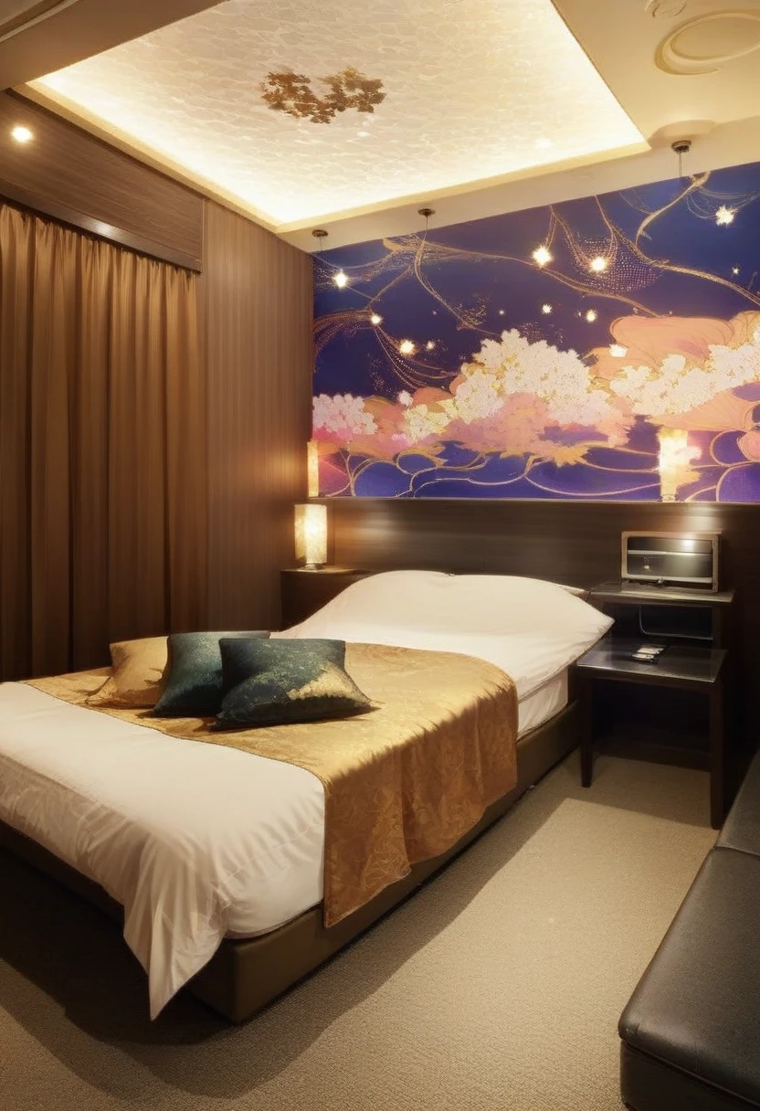 score_9, score_8_up, score_7_up, rating_safe, masterpiece, best quality, absurdres, unity 8k wallpaper, official art, official style, source_anime, uncensored, game cg, megami magazine,
lovehotel, scenery, lamp, bed, indoors, night, ceiling light, pillow, table, door, chair, couch, light, television, carpet
<lora:LoveHotel_C_PONY_V1:1>