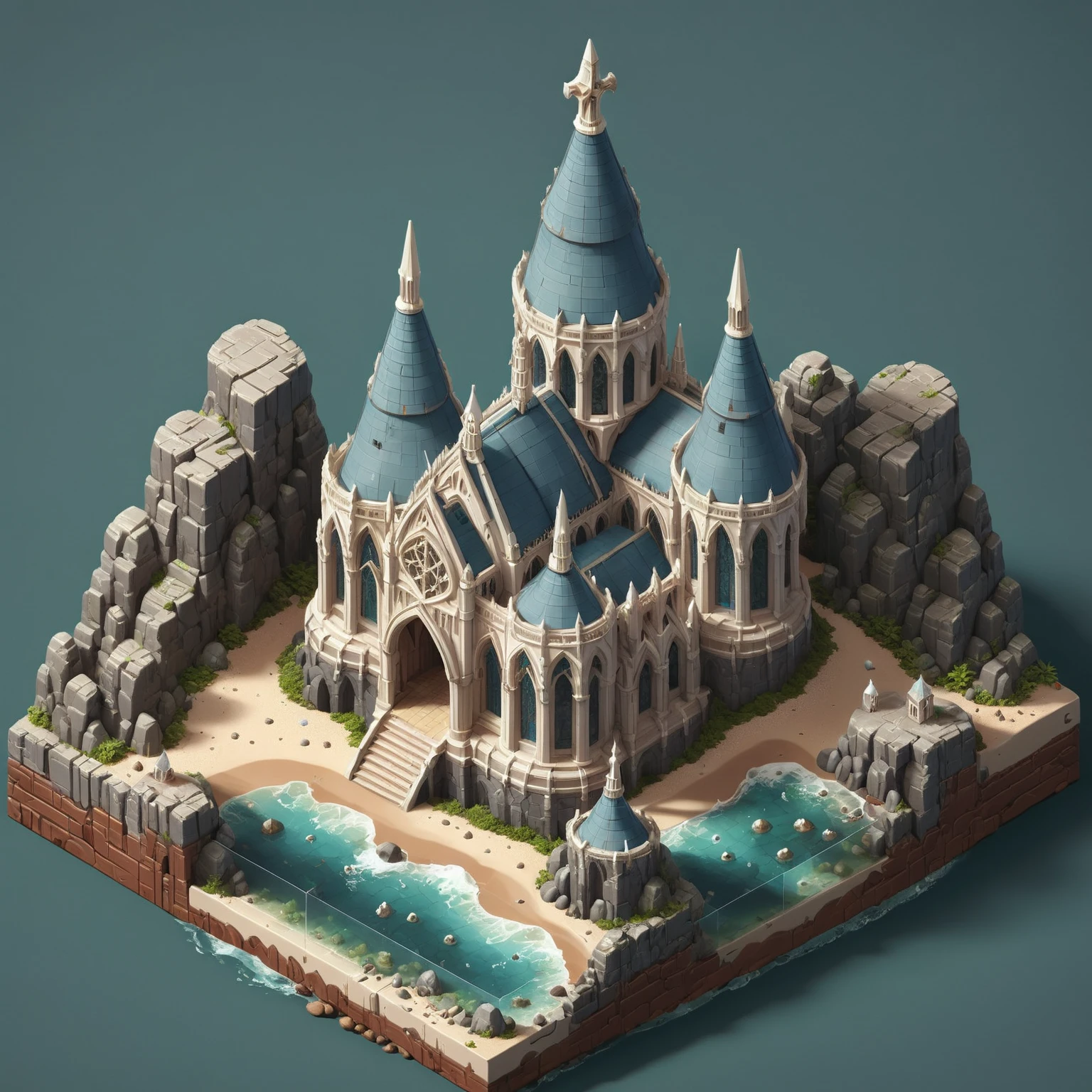 Isometric Elven Architecture
