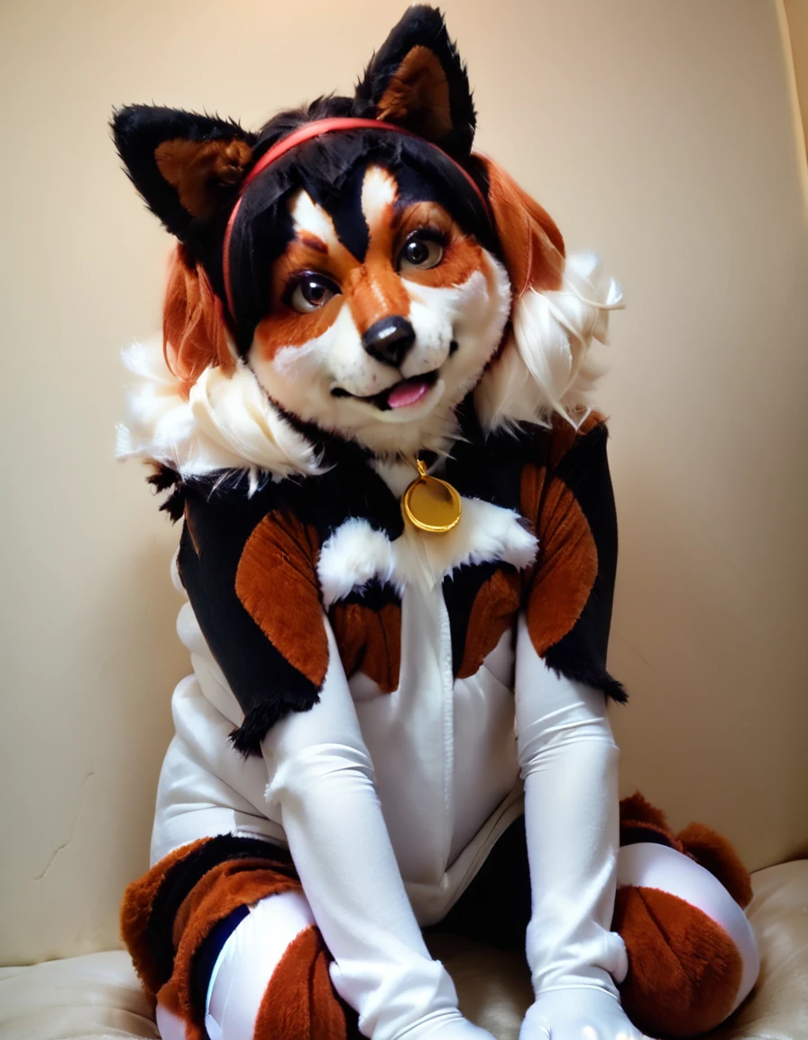 score_9, score_8_up, score_7_up, score_6_up, score_5_up, score_4_up, source_anime, , FurryCos, Dog, cosplay, costume, realistic