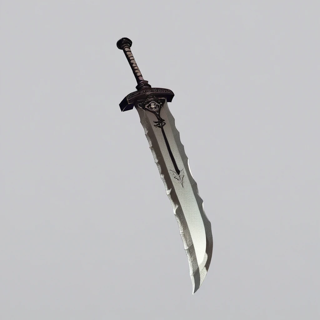 score_9, score_8_up, score_7_up, source_anime, fine sketch, giant_sword, rotated up, rotated left, blank background