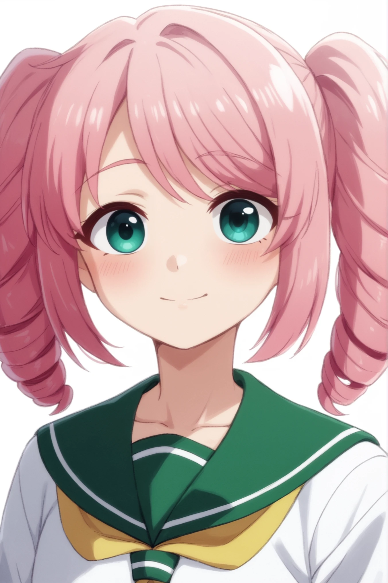 <lora:Haruka_Hanabishi:0.7> rating_all, score_10, score_8_up, score_7_up, Haruka Hanabishi, school uniform, upper body, white background, looking at viewer <lora:sdxl_lightning_4step_lora:1>,