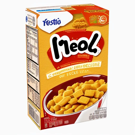 cereal box, food, food focus, english text, no humans, dark red, simple background <lora:Cereal_Box:1>