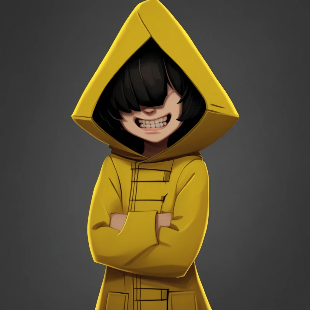 Yellow Raincoat, Little Nightmares, Short hair, Yellow raincoat