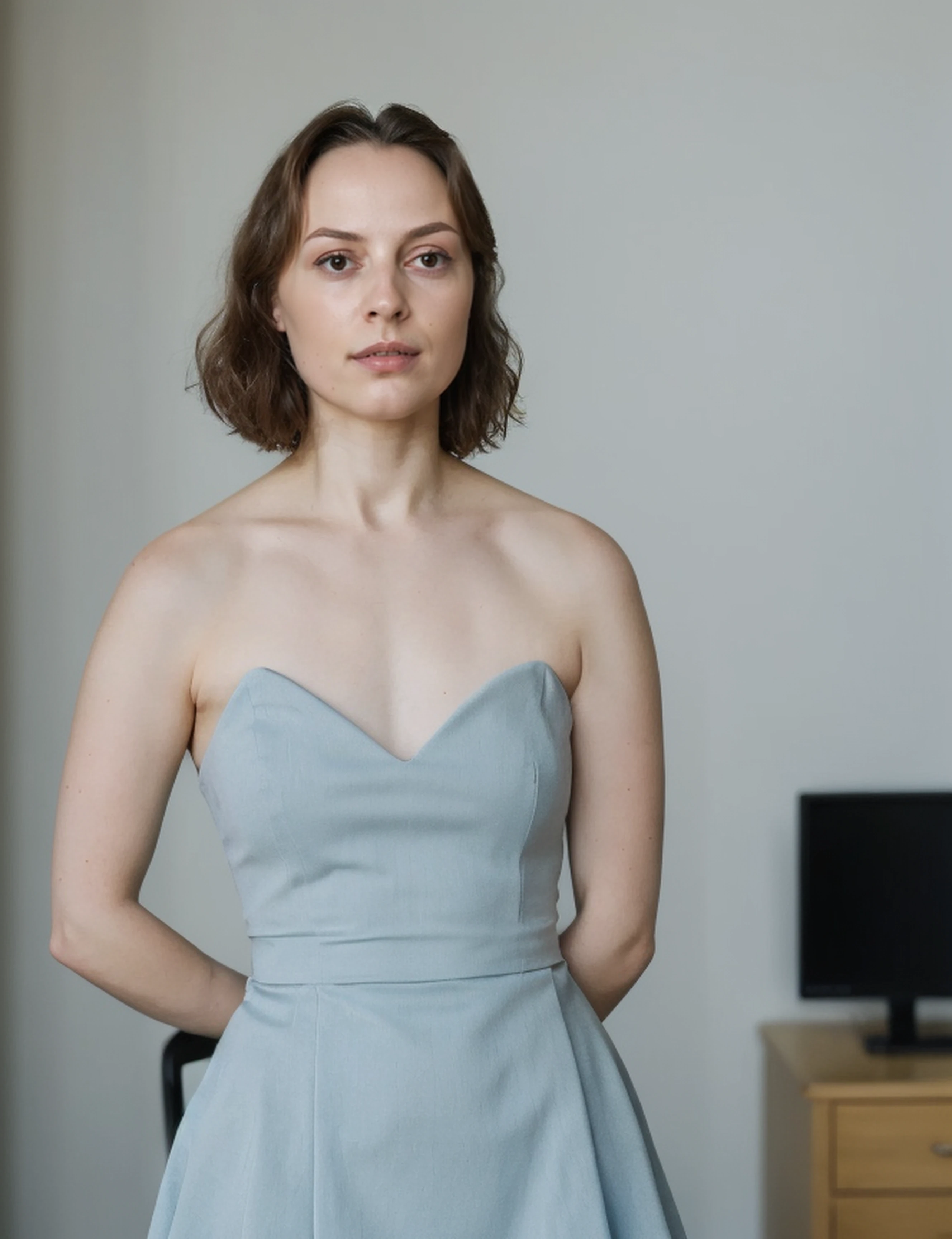 a professional absurdres photorealistic intricately detailed photograph of (AnastasiaProninaSD:1.3)
standing in an elegant ballroom wearing a betterfashion,
bending at the waist,
<lora:AnastasiaProninaSD:1.1>,
<lora:BetterFashion_Casual:0.75>