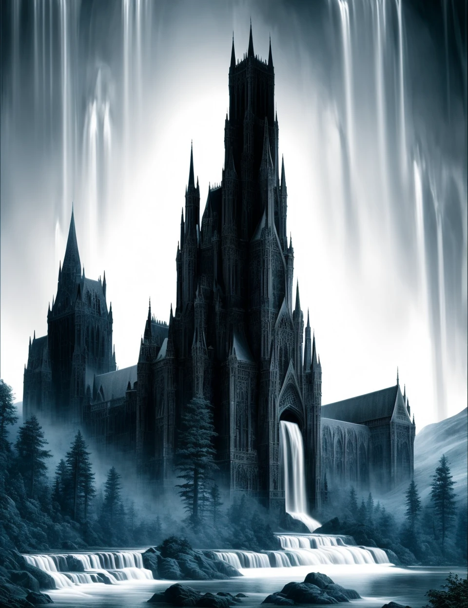 DonMN0c7urn4l1nk gothic architecture, waterfall  <lora:DonMN0c7urn4l1nk:1>