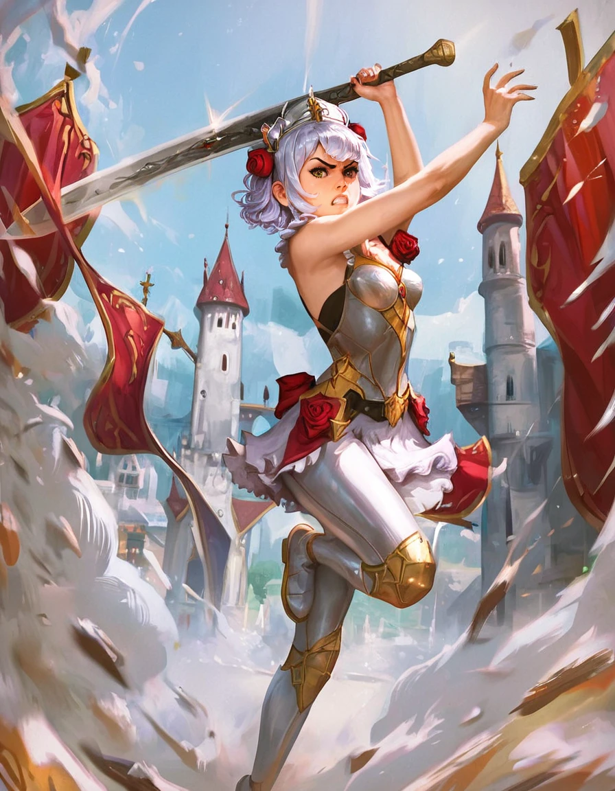 score_9, score_8_up, score_7_up,(realistic),
source_anime,noelle,
incoming vertical sword attack, ,mid air,
angry, agressive,looking at viewer,
courtyard, white marble castle behind, red roses,
dynamic, motion blur,
epic, dramatic,
<lora:incoming_attack:0.9>
