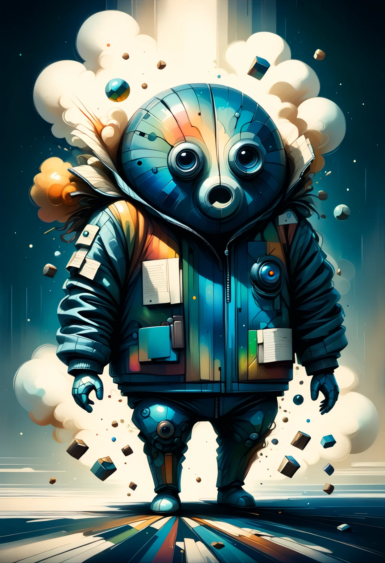 DonMFr4ctur3dD1ffXL horror, dust jacket, vellum, bookmarks ,score_9, score_8_up, score_7_up, score_6_up, score_5_up <lora:DonMFr4ctur3dD1ffXL-pony:1>