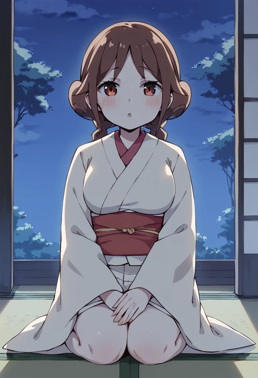 score_9, score_8_up, score_7_up, source_anime BREAK
tachibana yuzuki, 1girl, solo, japanese clothes, kimono, brown hair, sitting, seiza, twin braids, blush, brown eyes, large breasts, long hair, looking at viewer, yukata, tatami, open mouth, :o, sash, indoors, red eyes, yellow kimono, obi, sliding doors, twintails, colored skin, pale skin, wide sleeves, kneeling, parted lips, eyebrows visible through hair, long sleeves, anime coloring, flat color, on floor, full body, white skin, shadow, hands on lap, parted bangs, white kimono, red sash, night, blue skin, double bun
<lora:tachibana_yuzuki_sdxl_locon_pony_v1:0.7>