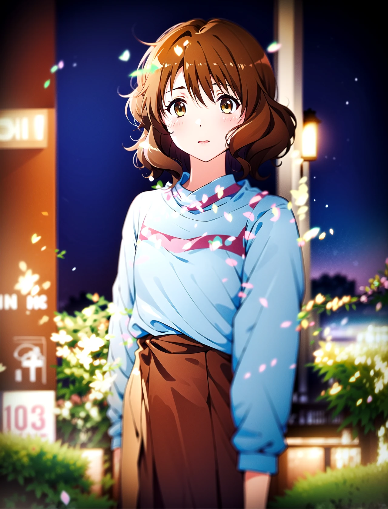 Kumiko Oumae, outside, standing <lora:Kumiko-Oumae:1>
