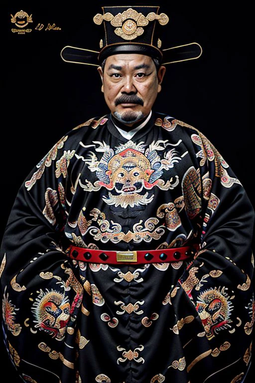 chenese king wearing a hat and robe, chinese mythology, discord pfp, transparent cloth, dressed as a judge's robes, the photo shows a large, wearing beautiful clothes, high school mascot, an ancient male bearded face, strong leader, streaming, 1km tall, A classic photograph of naked Chinese people a ancient Korean king and his male servant, an ancient Korean king, standing next to his male servant in a large room, many colors gold red , green, red, yellow,by Huang Guangjian, with a very beautiful and magnificent room with many classical Chinese ornaments and gold items, is trending on bbwchan, royal jewels, propaganda posters, kneeling, inspired by Dai Jin, huge belly big, model yasuke 5 0 0 px, rakovsky's greatest scene, he has a treasure with him, size difference, inspired by Xia Yong,(fat king ), classic hairstyle, different poses, (very fat mature man), (very fat man), brave man, rough skin). intelligent, vivid colors, mystical, darkness, film grain, cinematic film, shallow depth of field, highly detailed, moody, epic, ((small penis)), bright image, image detail, bright image, visible toes, penis, photorealistic, erection, flaccid dick, ,Big flaccid dick,2licking,jaeggernawt