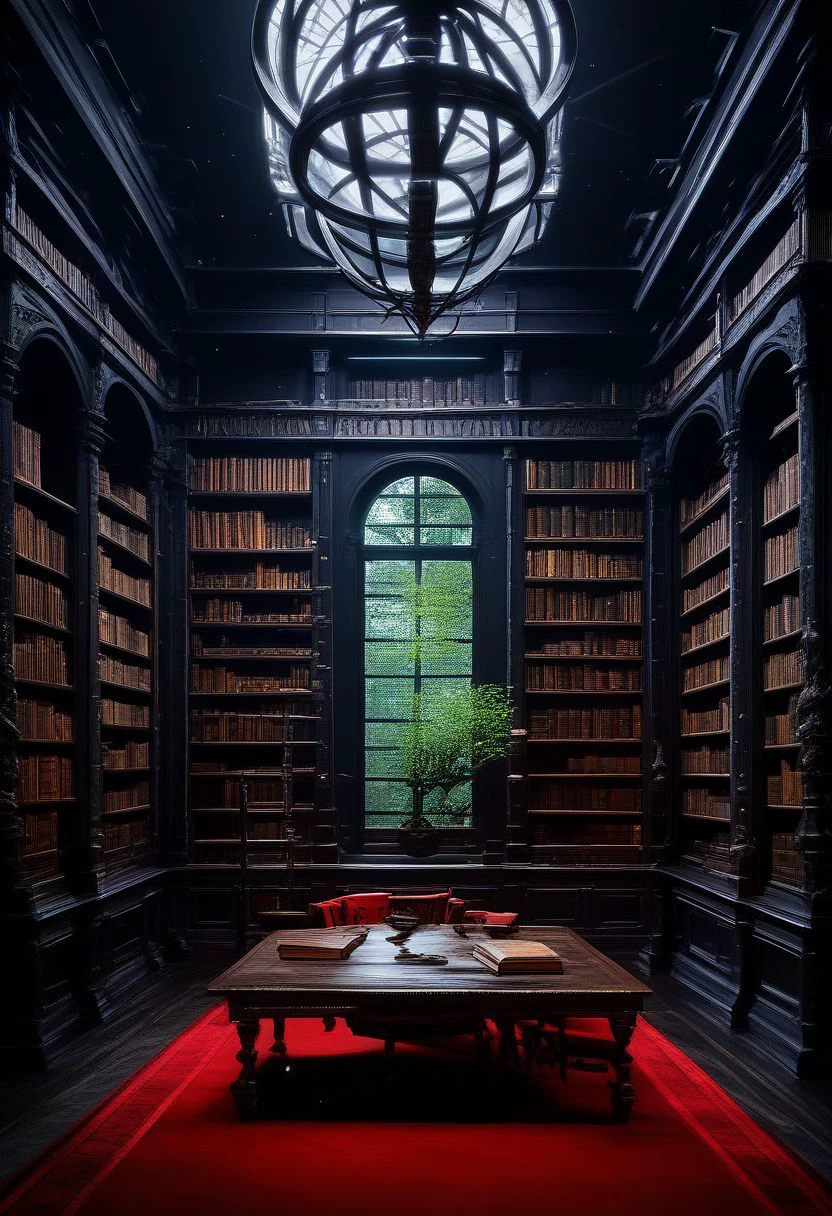 Dark Academia (Interior Space) [SDXL & Pony]