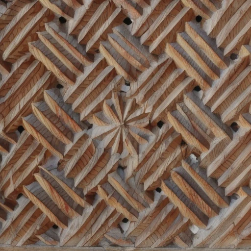 by the Kalash Tribe, patterns, A wooden object, intricate, hand made,