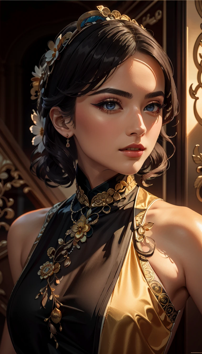 best quality,masterpiece,highly detailed,ultra-detailed,
<lora:neg9V2_last:0.7> <lora:anime-minimalist:-1>
<lora:OldShanghaiBeauty:1>1girl, old-shanghaibeauty, portrait, solo,suit,sleeveless dress, hair ornament, realistic,