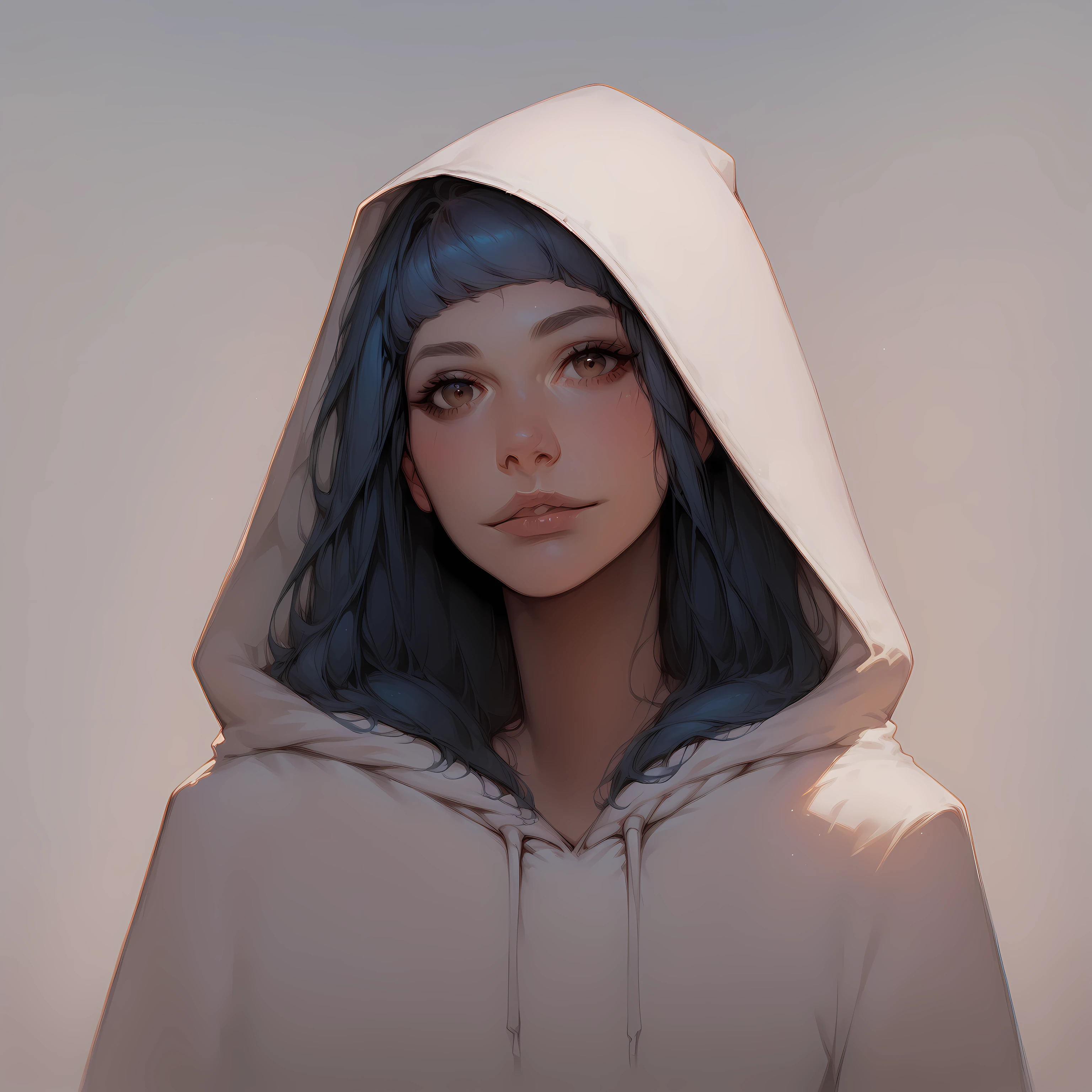 score_9,score_8_up,score_7_up,<lora:add-detail-xl:1>,<lora:Perfect_Style_v2:1>,girl,blue hair,detailed face,solo,looking at viewer,cloak,hoodie,