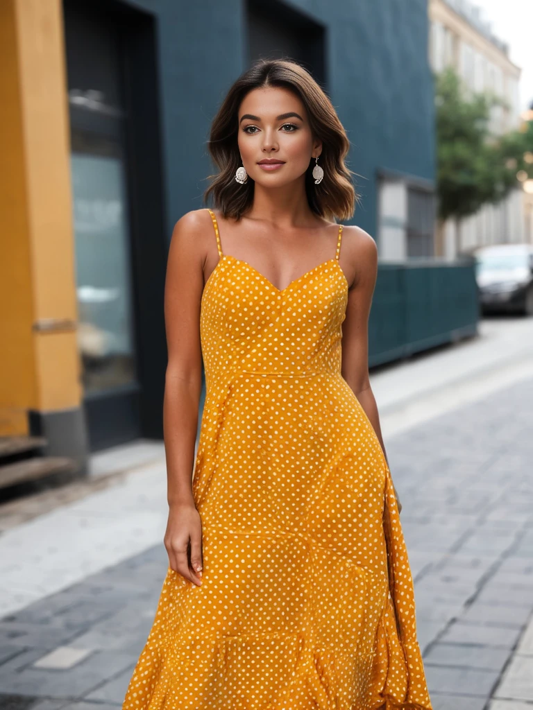 polka-dot dress
