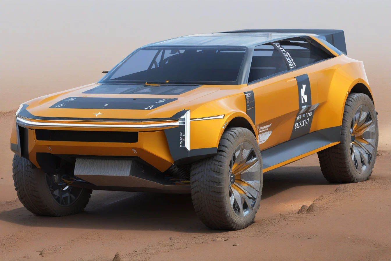 (best quality, masterpiece :1.2),polestar design style,concept off road rally car,future,2D rendering,finely detailed,4k,studio lighting,octane render,product design,<lora:polestar_design_style_v1-000016:1>,
