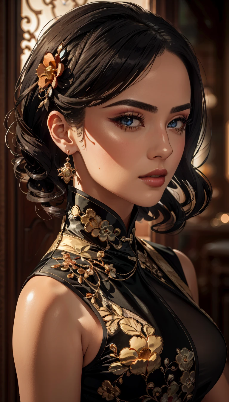 best quality,masterpiece,highly detailed,ultra-detailed, 
 <lora:neg9V2_last:0.7> <lora:anime-minimalist:-1> 
 <lora:OldShanghaiBeauty:1>1girl,  old-shanghaibeauty, portrait,  solo,suit,sleeveless dress, hair ornament, realistic,