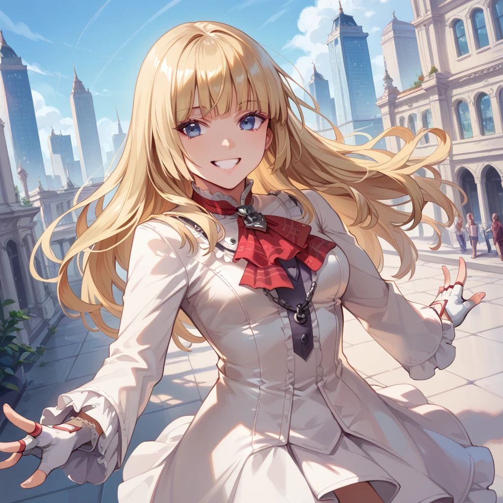 score_9, score_8_up, score_7_up, best quality, masterpiece, source_anime, zPDXL2, BREAK
1girl, solo, <lora:liliv1:1>lili, blonde hair, blue eyes, liliclassic, fingerless gloves, white dress, long sleeves, city, smile, happy
Lying on the side, pretending to laugh at a joke, cowboy shot