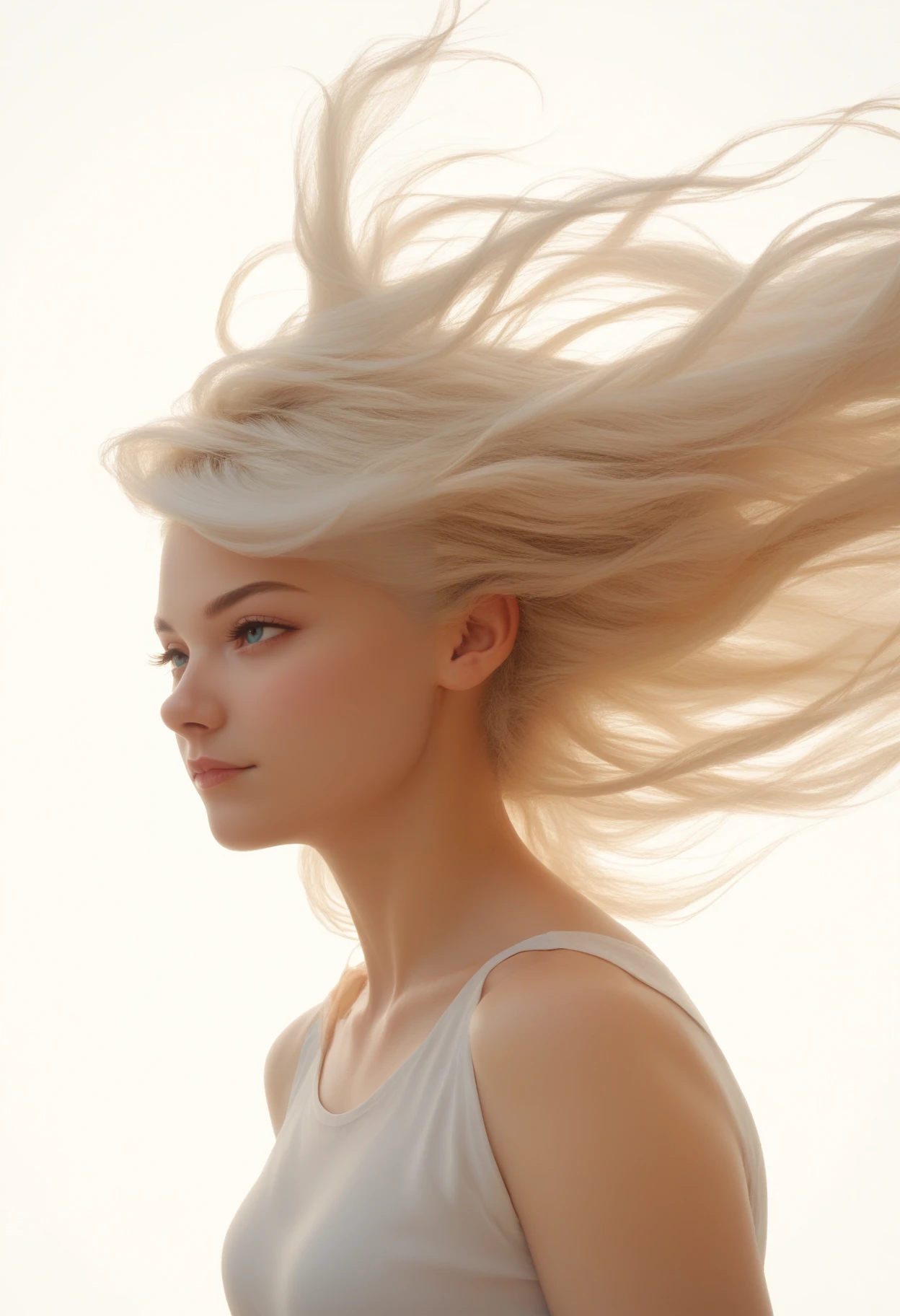 score_9_up, score_8_up, score_7_up, (flowing-hair), wind, 1girl, white background, studio lighting, zPDXL, <lora:HairFlowv1:0.6>